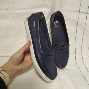 Cole Haan navy blue loafers